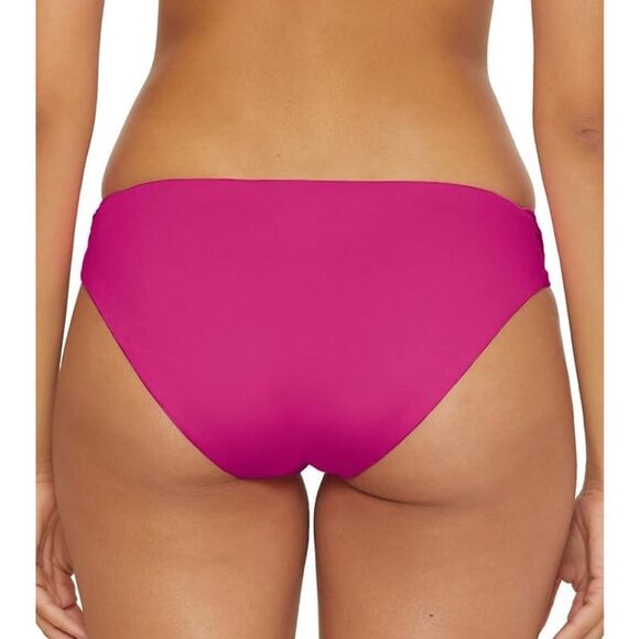 Trina Turk Swim Women's Monaco Shirred Hipster Swim Bottom Hot Pink. Sz 4. NWT - Picture 3 of 9